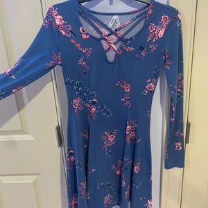 Floral Blue Dress